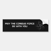 Coriolis Force Swirly Throwing Star Bumpersticker (Voorkant)