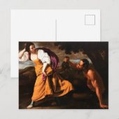 Corisca en de Satyr - Artemisa Gentileschi Briefkaart (Voorkant / Achterkant)