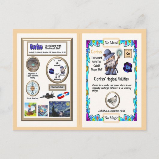 coriss-Kaart voor de handel in kobalt Briefkaart (Voorkant)