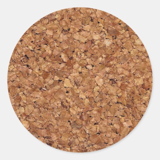 Cork achtergrond Foto Ronde Sticker (Voorkant)
