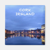 Cork at Night, Ierland Magneet (Voorkant)