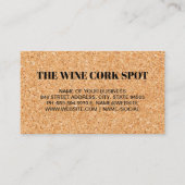 Cork Board Achtergrond Textuur Visitekaartje (Voorkant)