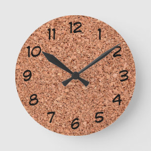 Cork Board Ronde Klok