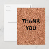 Cork Board -  teksten Briefkaart (Voorkant / Achterkant)