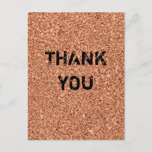 Cork Board -  teksten Briefkaart (Voorkant)