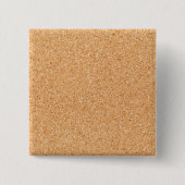Cork Board Vierkante Button 5,1 Cm (Voorkant)