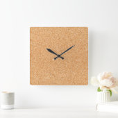 Cork Board Vierkante Klok (Huis)