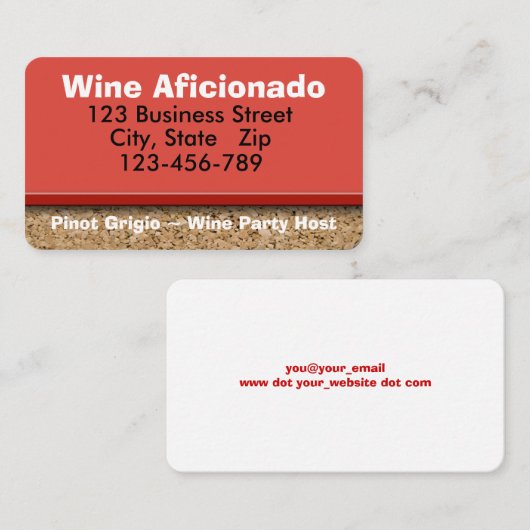 Cork Border Fotografie Visitekaartje (Voorkant / Achterkant)