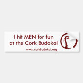 Cork Budokai bumper sticker 2 (Voorkant)