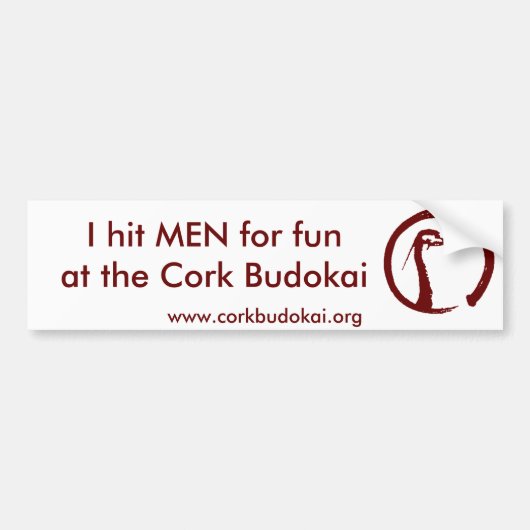 Cork Budokai bumper sticker 2 (Voorkant)