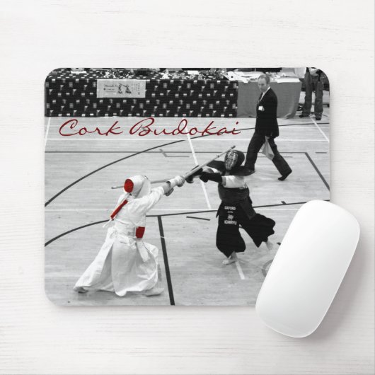 Cork Budokai kendo mousemat dojo Muismat (Met muis)
