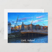 Cork City, Ierland Briefkaart (Voorkant / Achterkant)