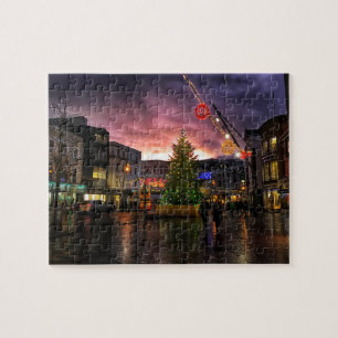 Cork City, Ierland, met kerstpuzzle Legpuzzel