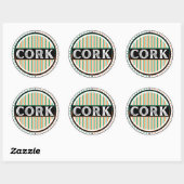 Cork City Pride Embleem – Ierse Identiteit Ronde Sticker (Vel)