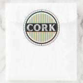 Cork City Pride Embleem – Ierse Identiteit Ronde Sticker (Tas)