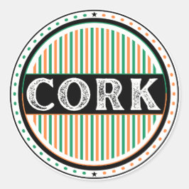 Cork City Pride Emblem – Irish Identity Ronde Sticker