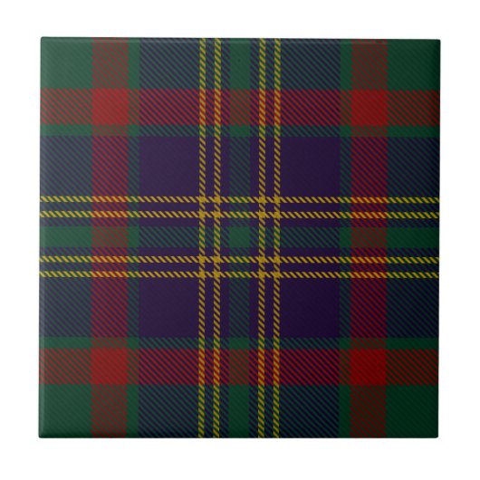 Cork County Irish Tartan Tegeltje (Voorkant)
