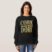 Cork Dork Wine Drinker Graphic Trui (Voorkant volledig)