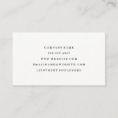 Cork en Leather Trim Accent Visitekaartje (Achterkant)