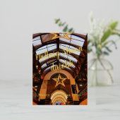 Cork Engelse Markt Folie Kerst Kaart (Staand Voorkant)