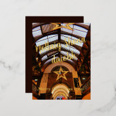 Cork Engelse Markt Folie Kerst Kaart (Voorkant / Achterkant)