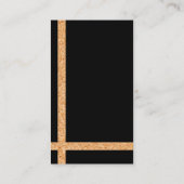 Cork Gestreept Accent / Zwart / Variatie Visitekaartje (Achterkant)