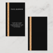 Cork Gestreepte Accent / Zwart Visitekaartje (Voorkant / Achterkant)