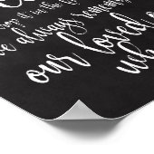 Cork Guest Book chalkboard bruiloft 8x10 Sign Poster (Hoek)
