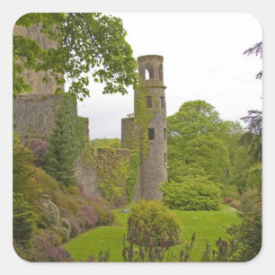 Cork, Ierland. Het beruchte Blarney Castle 2 Vierkante Sticker