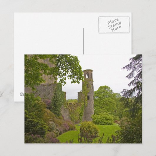 Cork, Ierland. Het beruchte kasteel 2 van Blarney Briefkaart (Voorkant / Achterkant)