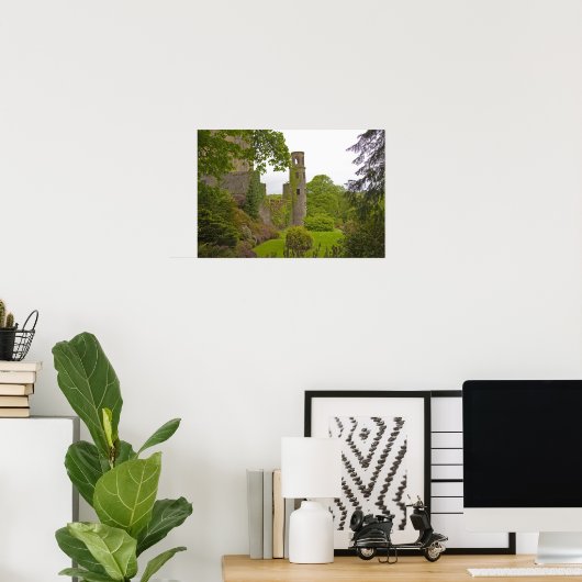 Cork, Ierland. Het beruchte kasteel 2 van Blarney Poster (Thuiskantoor)