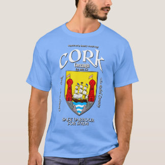 Cork Ierland Ierse Crest Wapenschild T-shirt