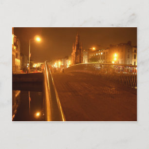 Cork, Ierland 's nachts Briefkaart