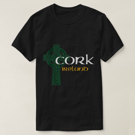 Cork Ireland County Celtic Gaelic Football and Hur T-shirt (Design voorkant)
