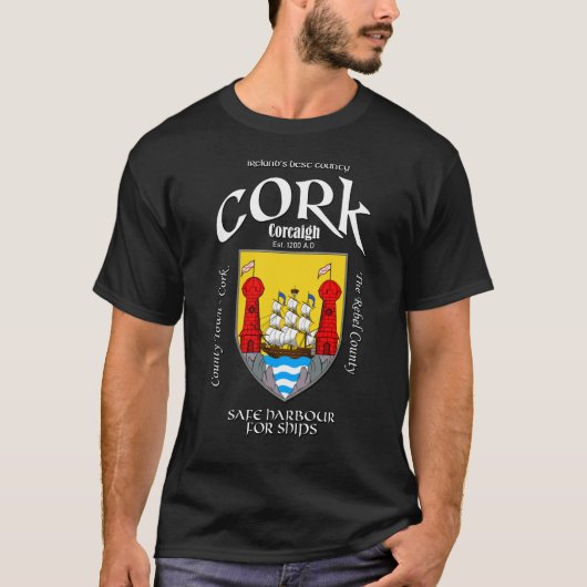 Cork Ireland Crest T-Shirt (Voorkant)