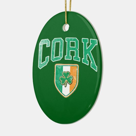 CORK Ireland Keramisch Ornament (Links)