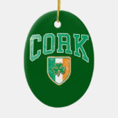 CORK Ireland Keramisch Ornament (Voorkant)
