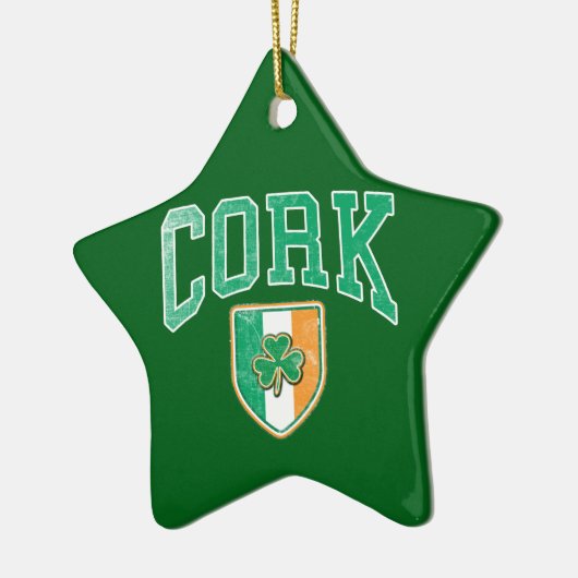 CORK Ireland Keramisch Ornament (Links)
