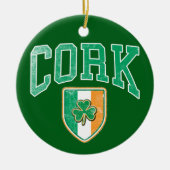 CORK Ireland Keramisch Ornament (Voorkant)