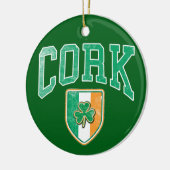 CORK Ireland Keramisch Ornament (Links)