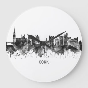 Cork Ireland Skyline BW Grote Klok