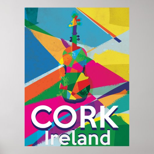 Cork, Ireland Vintage Travel poster (Voorkant)