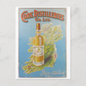 Cork Ireland Whiskey Distillery Briefkaart (Voorkant)