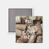 Cork IT-magneet Magneet (Voorkant / Achterkant)