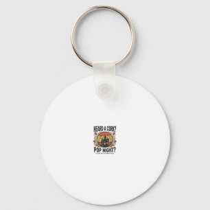 Cork Pop Halloween Geheime Huis Vintage T-shirt_1 Sleutelhanger