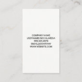 Cork Print | Rood wijnglas en gordel Visitekaartje (Achterkant)