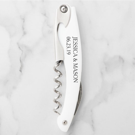 Cork Screw Wedding Favors Kurkentrekker (Voorkant)