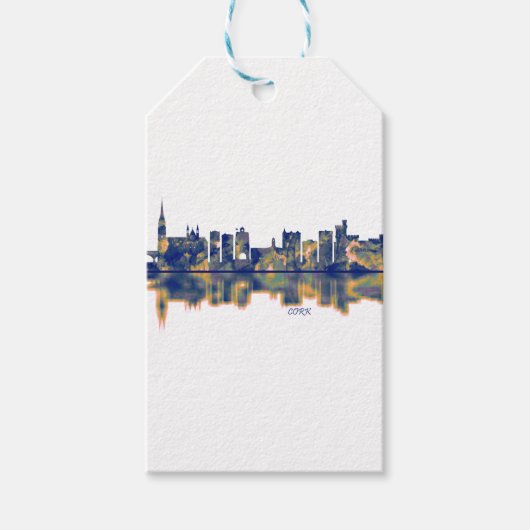 Cork Skyline Cadeaulabel (Voorkant)