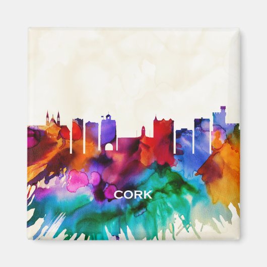 Cork Skyline Magneet (Voorkant)