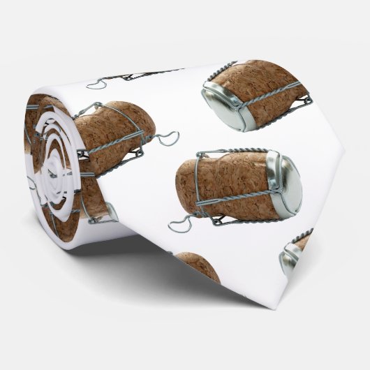 Cork van Champagne de Stropdas van het Patroon van (Opgerold)